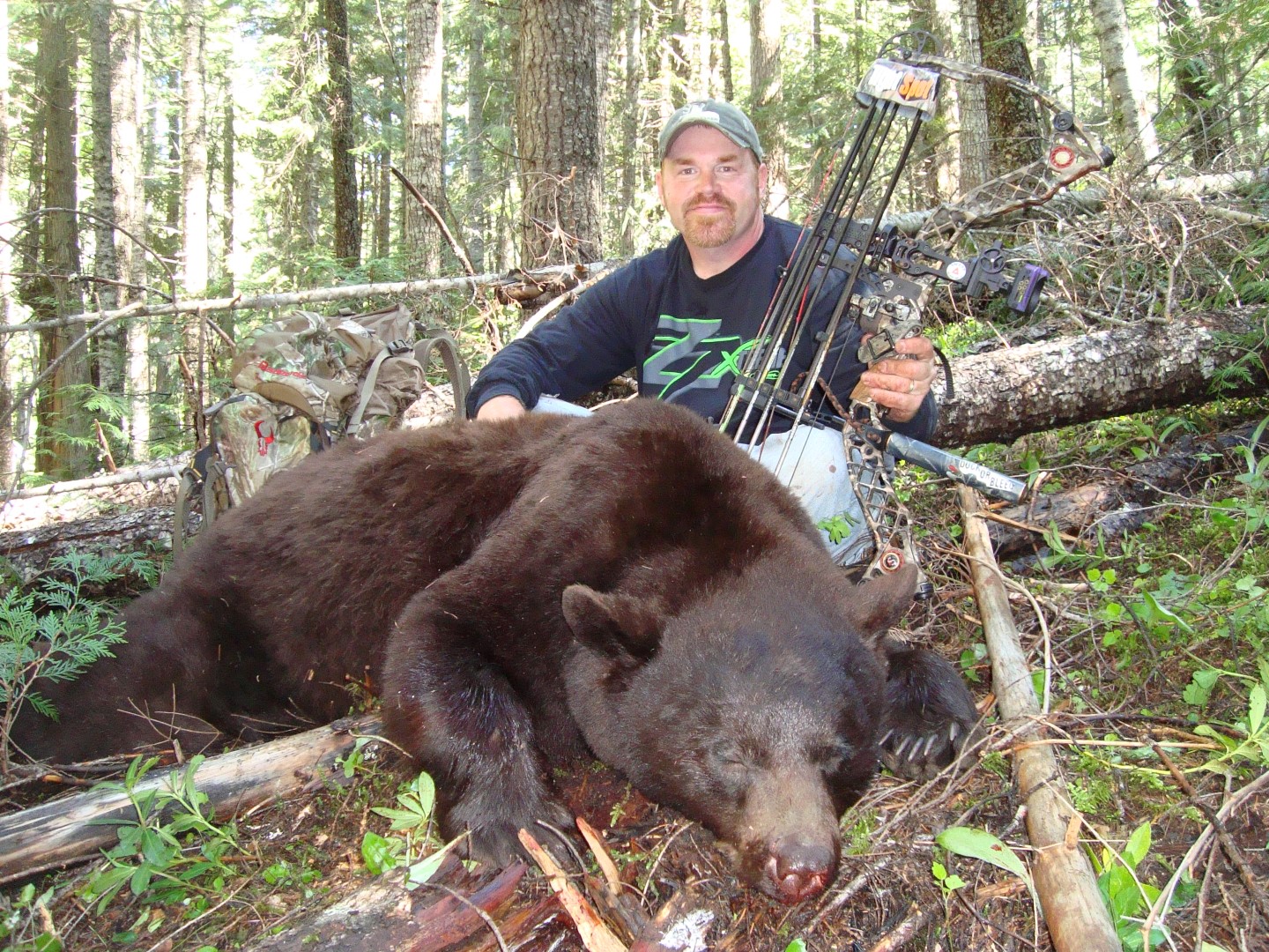 brodie with bear bowhunting black bears