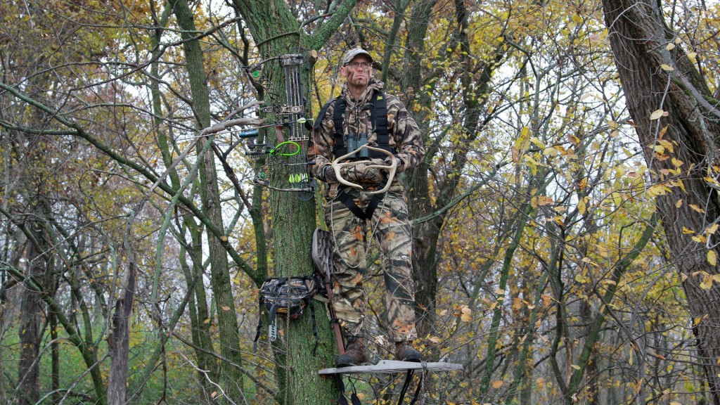 standing on the tree for hunting rut